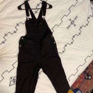 Everlane Black Canvas Overalls